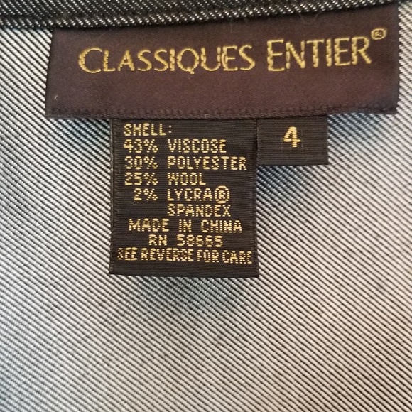 NORDSTROM CLASSIQUES ENTIER SHIRT JACKET SIZE 4 - Picture 6 of 6